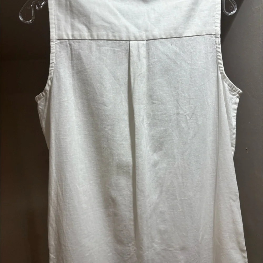 Saks Fifth Avenue MIDI Button Down Collared Dress Size Small - Picture 8 of 9